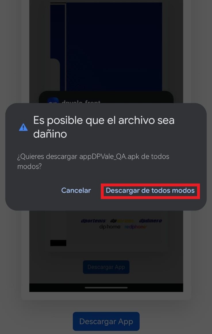 Aplicación Android DPVale